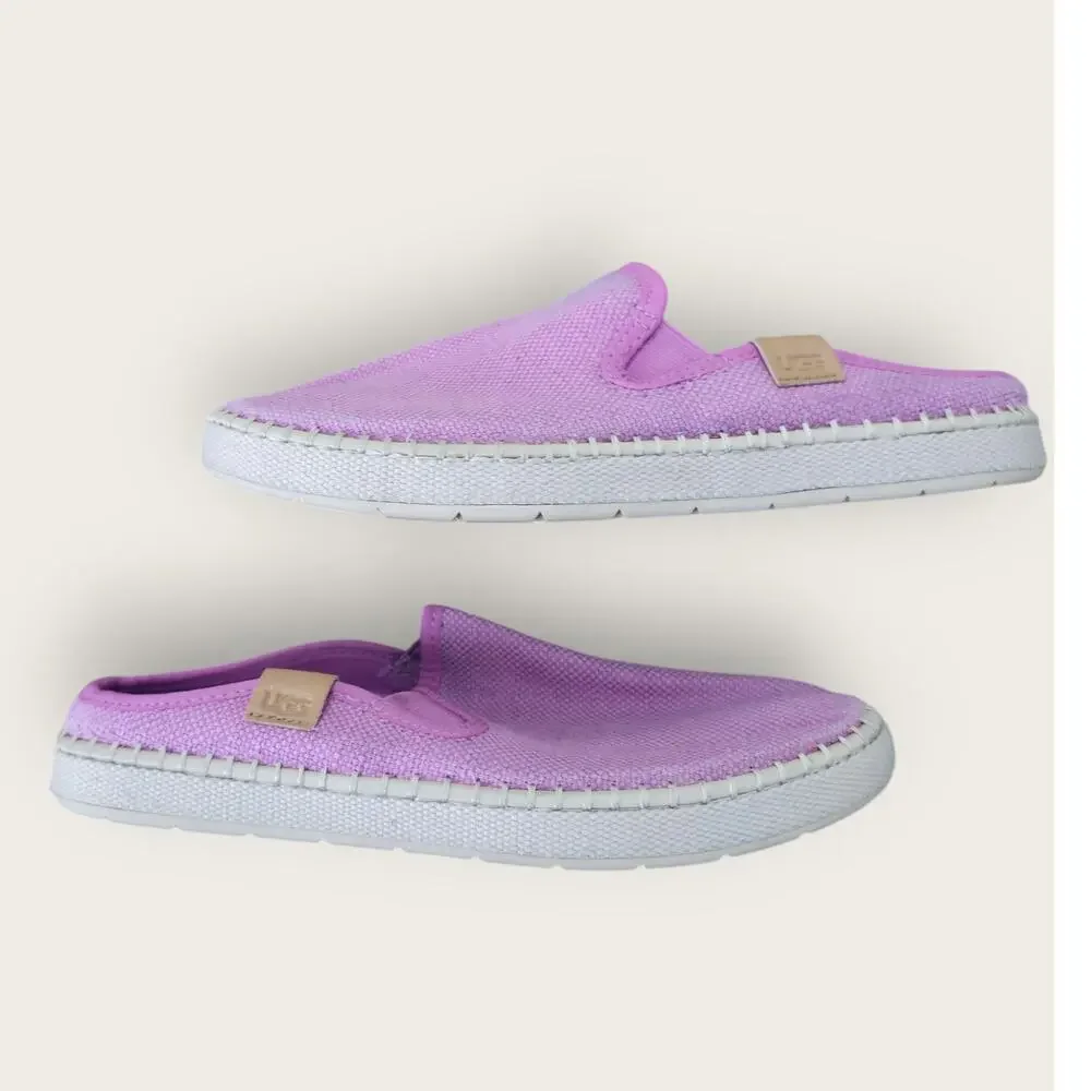 Ugg Delu Slippers Espadrille Slip On Pink/Purple Shoes Women Sz 7 1125093 - Picture 6 of 10